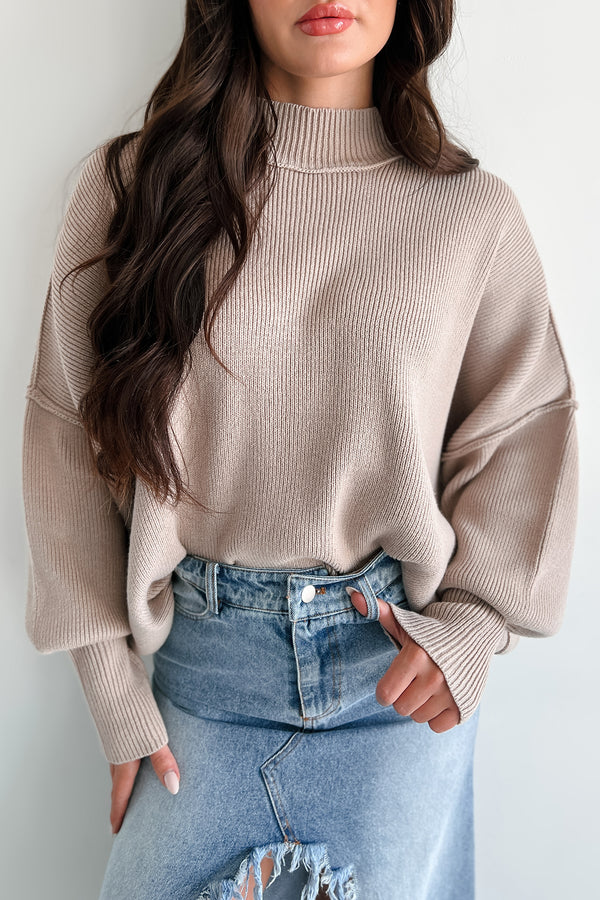 Auden Oversized Zenana Sweater (Ash Mocha) - NanaMacs