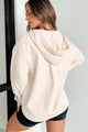 Chasing Sunsets Oversized Textured Hoodie (Cream) - NanaMacs