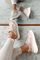 Cool Kicks Waffle Stitch Platform Sneakers (Nude/Multi) - NanaMacs