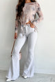 Cowgirl Dreams Flared Denim Bell Bottoms (Light Grey) - NanaMacs