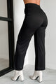 DOORBUSTER I'm Staying Put Wide Leg Drawstring Pants (Black) - NanaMacs