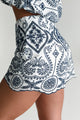 Precious Allure Embroidered Shorts (Navy) - NanaMacs