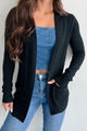 Made Me Realize Lightweight Cardigan (Black) - NanaMacs