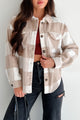 Dane Plaid Shacket (Khaki)