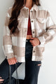 Dane Plaid Shacket (Khaki) - NanaMacs