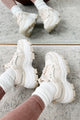 Ready To Bounce Chunky Platform Sneakers (Beige) - NanaMacs