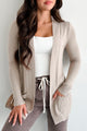 Made Me Realize Lightweight Cardigan (Taupe) - NanaMacs