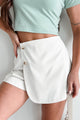 Get On Board Button Detailed Skort (Cream) - NanaMacs