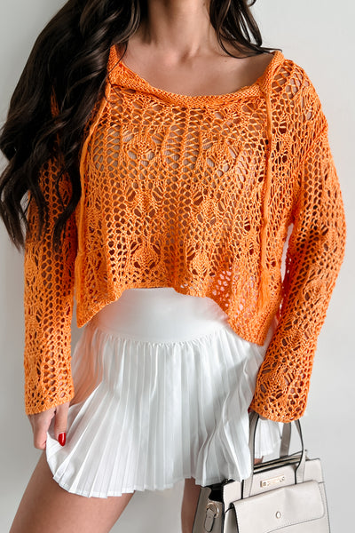 Perks Of Paradise Crochet Top (Orange) - NanaMacs