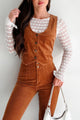 Truly Charming Corduroy Vest Top (Camel) - NanaMacs