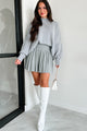 Auden Oversized Zenana Sweater (Heather Grey) - NanaMacs