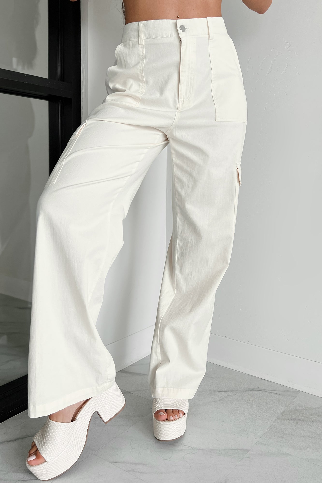 Cool People Only Cargo Pants (Off White) - NanaMacs