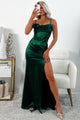 Getting Glam Corset Maxi Dress (Dark Emerald) - NanaMacs