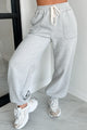 Restful Weekends Jogger Sweatpants (Heather Grey) - NanaMacs