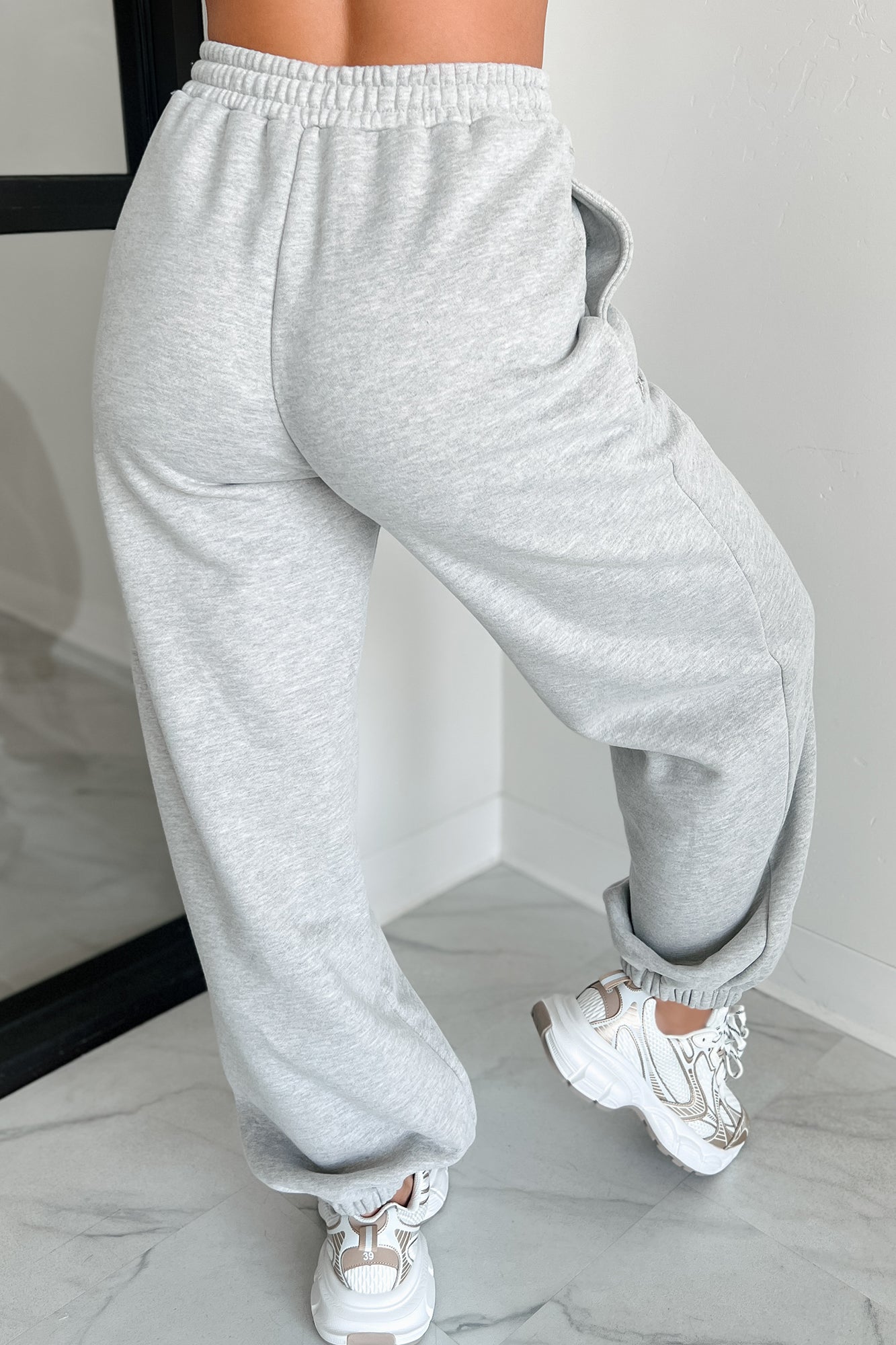 Restful Weekends Jogger Sweatpants (Heather Grey) - NanaMacs