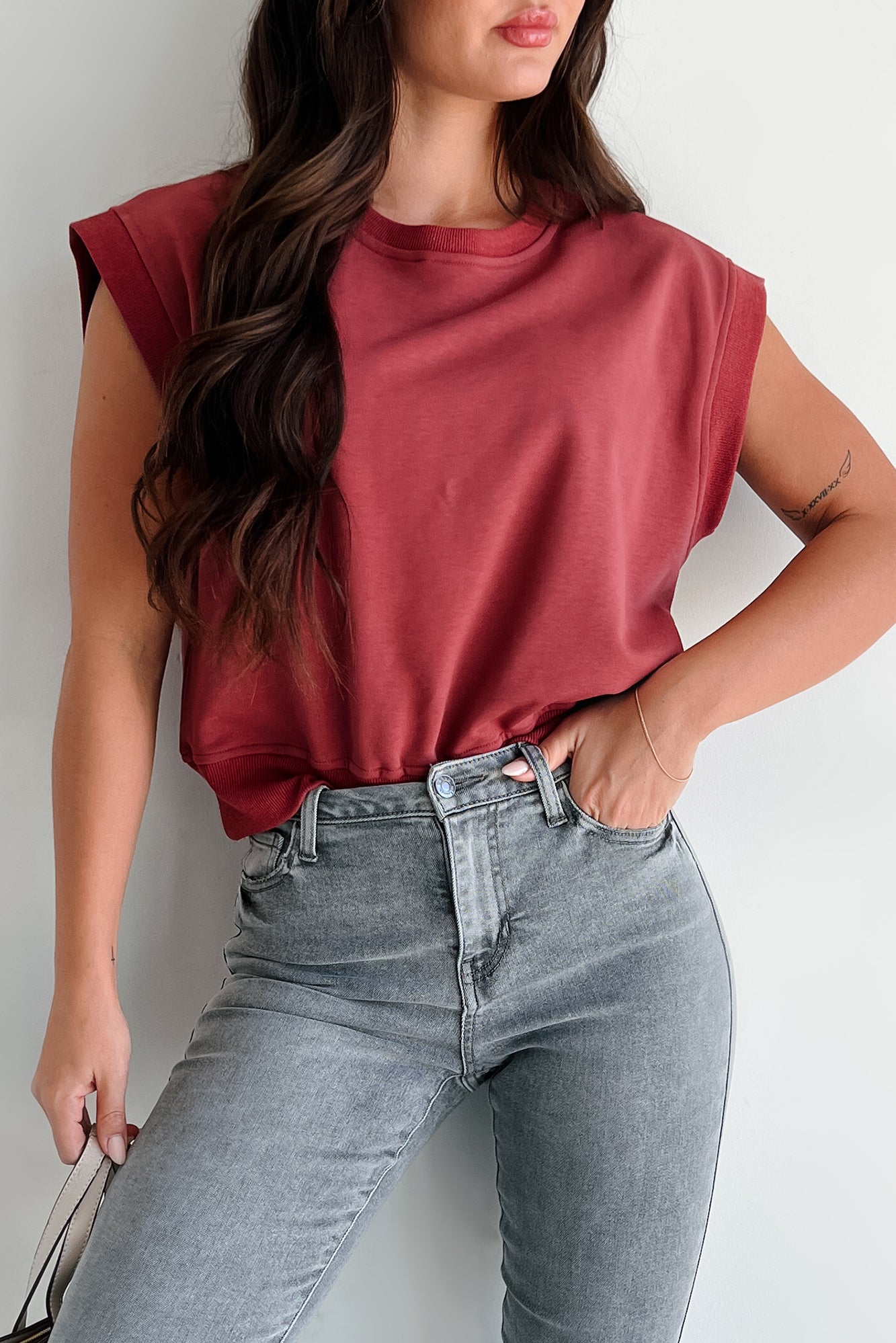 Disconnect To Reconnect Muscle Top (Mulberry)