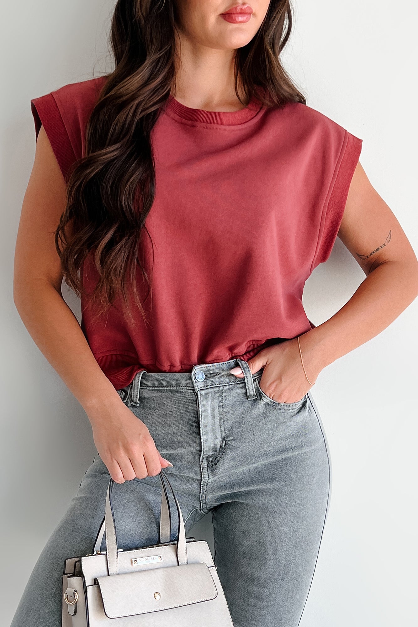 Disconnect To Reconnect Muscle Top (Mulberry)