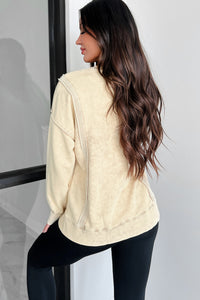 Nyx Mineral Wash Sweatshirt (Beige) - NanaMacs