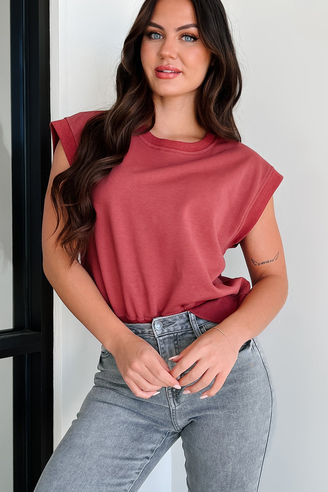 Disconnect To Reconnect Muscle Top (Mulberry)