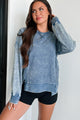 Nyx Mineral Wash Sweatshirt (Denim) - NanaMacs