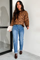 Sassy Since Birth Leopard Print Sweater (Camel/Brown) - NanaMacs