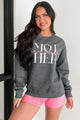 "One Tough Mother" Graphic Sweatshirt (Charcoal)