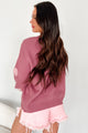 Love That's Made For Me Textured Heart Sweater (Rose/Blush) - NanaMacs