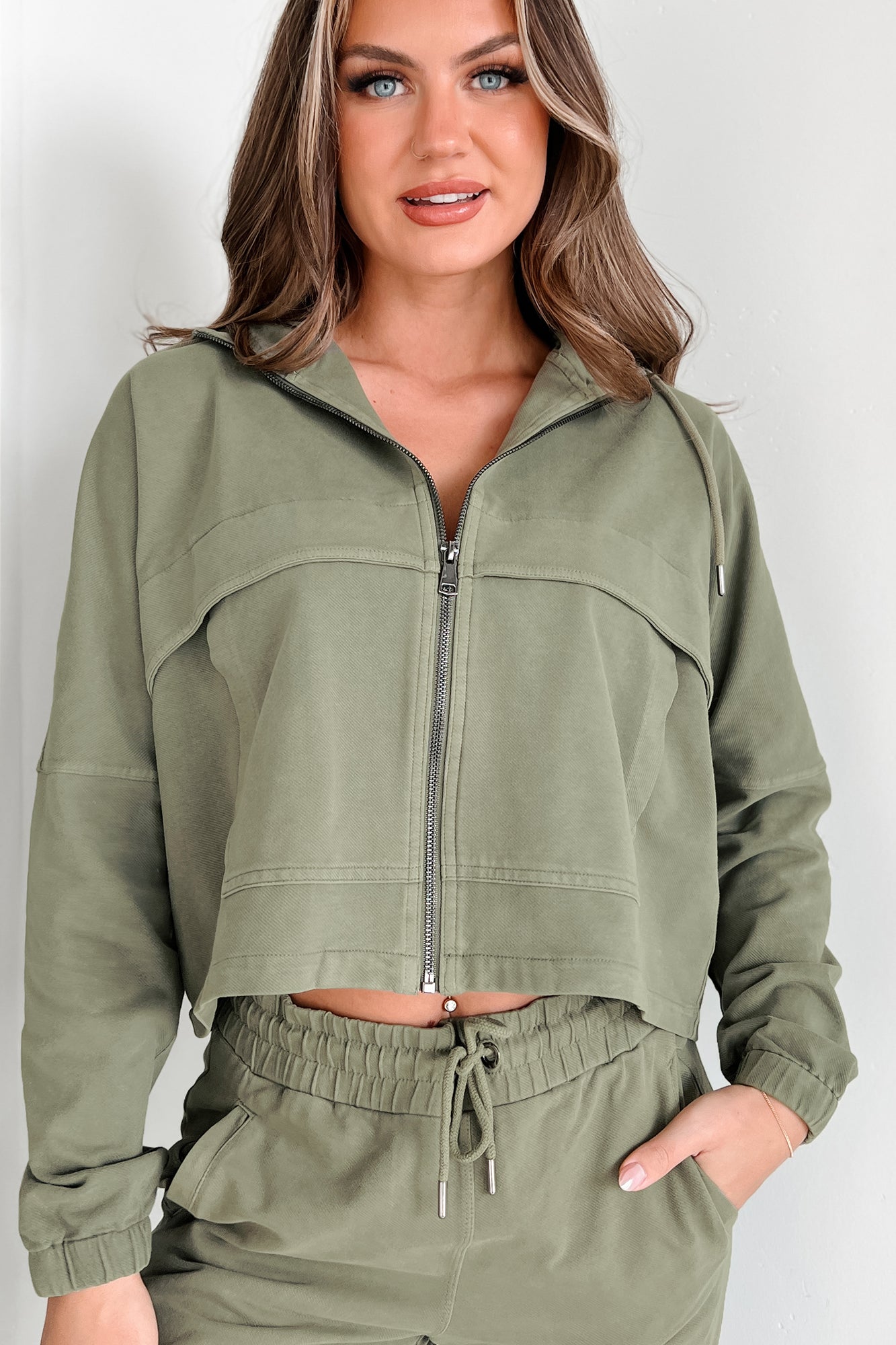 Free & Easy Utility Jacket (Army Green) - NanaMacs