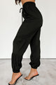 Breaking Barriers Drawstring Waist Joggers (Black) - NanaMacs