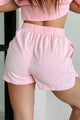 Casual Contentment Paneled Shorts (Pink) - NanaMacs