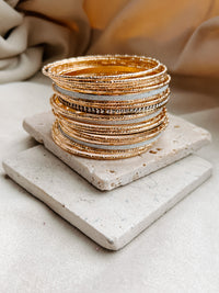 Always More Drama Bangle Bracelet Pack (Gold) - NanaMacs