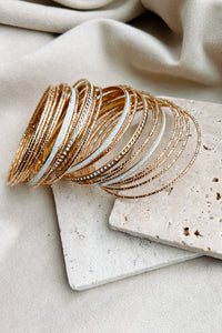 Always More Drama Bangle Bracelet Pack (Gold) - NanaMacs