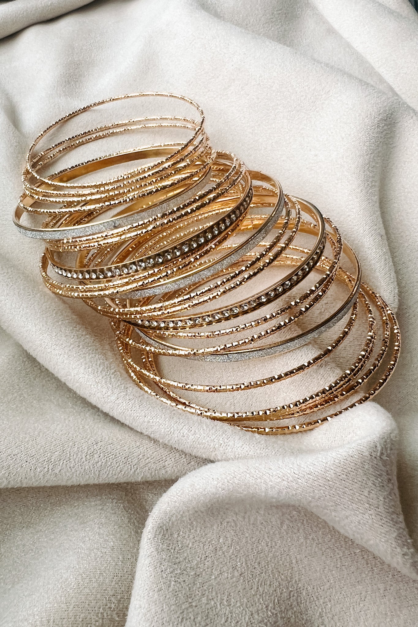 Always More Drama Bangle Bracelet Pack (Gold) - NanaMacs