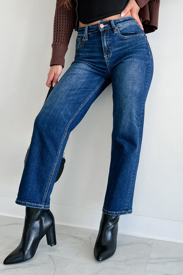 Minden High Rise Risen Boyfriend Jeans (Dark) - NanaMacs