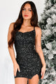 Can't Handle The Sass Sequin Mini Dress (Black)