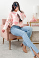 Steadfast Love Oversized Pearl Heart Sweater (Light Pink) - NanaMacs