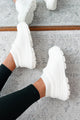 My Version Of Paradise Ankle Knit Rubber Clogs (Off White) - NanaMacs