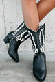 Grit & Grace Cowboy Boots (Black) - NanaMacs