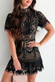 Epitome Of Class Lace Open Back Dress (Black) - NanaMacs