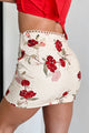 Chateau Chic Floral Mini Skirt (Cream) - NanaMacs