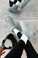 Cozy Cues Fur Lined Ankle Booties (Blue-Grey) - NanaMacs