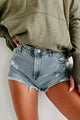 Adventure's Waiting Distressed High Rise Shorts (Medium) - NanaMacs