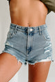 Adventure's Waiting Distressed High Rise Shorts (Medium) - NanaMacs