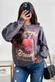 "Midnight Dreamer" Oversized Graphic Sweatshirt (Dark Grey) - NanaMacs