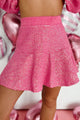 Katalina Textured Sequin Two-Piece Skirt Set (Fuchsia) - NanaMacs