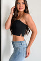 Yani Square Neck Tank Top (Black) - NanaMacs