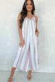 Unspoken Beauty Striped Jumpsuit (White/Multicolor) - NanaMacs
