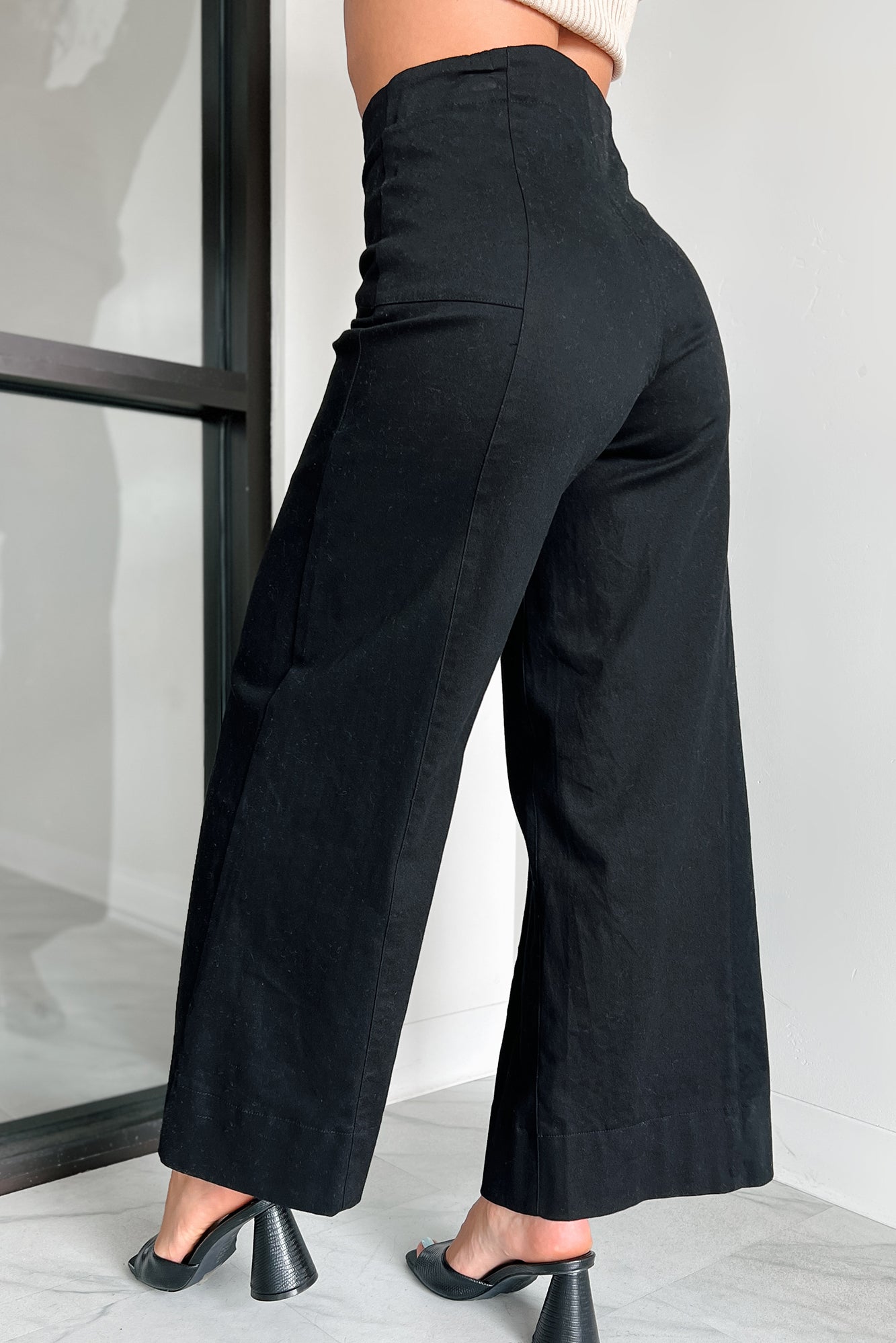 Just The Truth Wide Leg Pants (Black) · NanaMacs