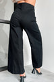 Just The Truth Wide Leg Pants (Black) - NanaMacs