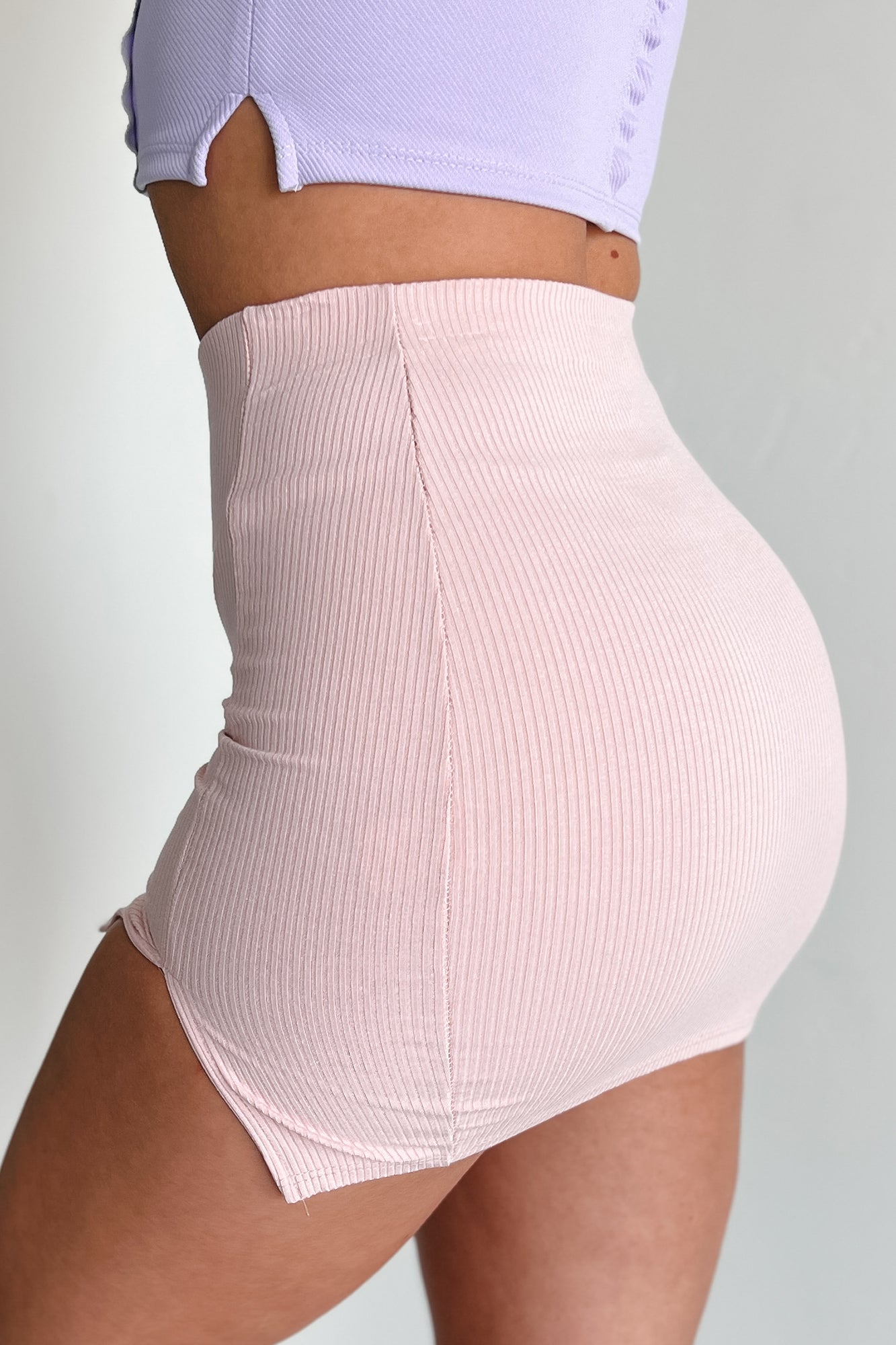 Such A Charmer Ribbed Mini Skirt (Mauve) - NanaMacs